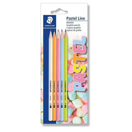 STAEDTLER® Bleistifte Pastel Line, HB, 5 Stück