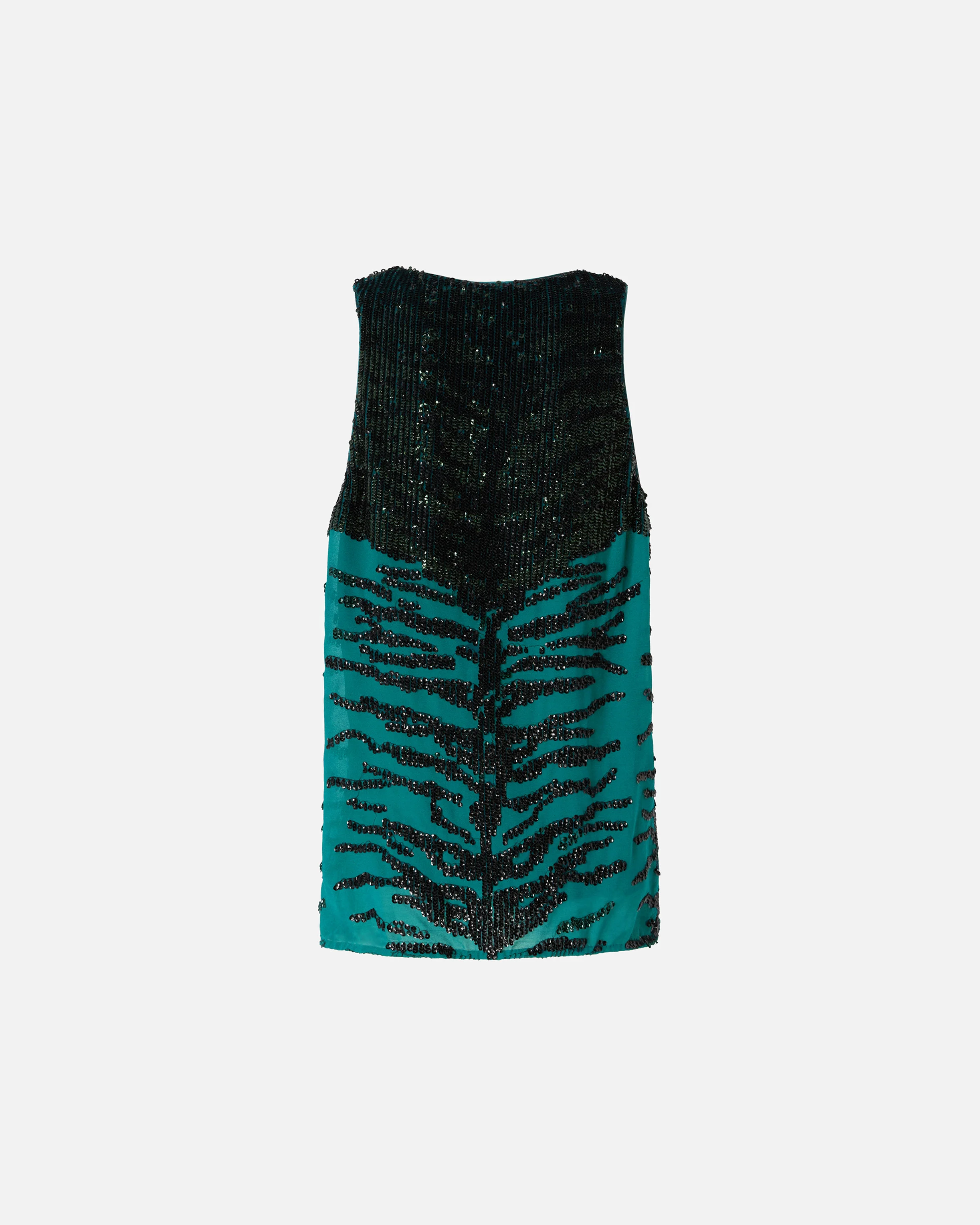 Top à paillettes motif zébré | Multicolore