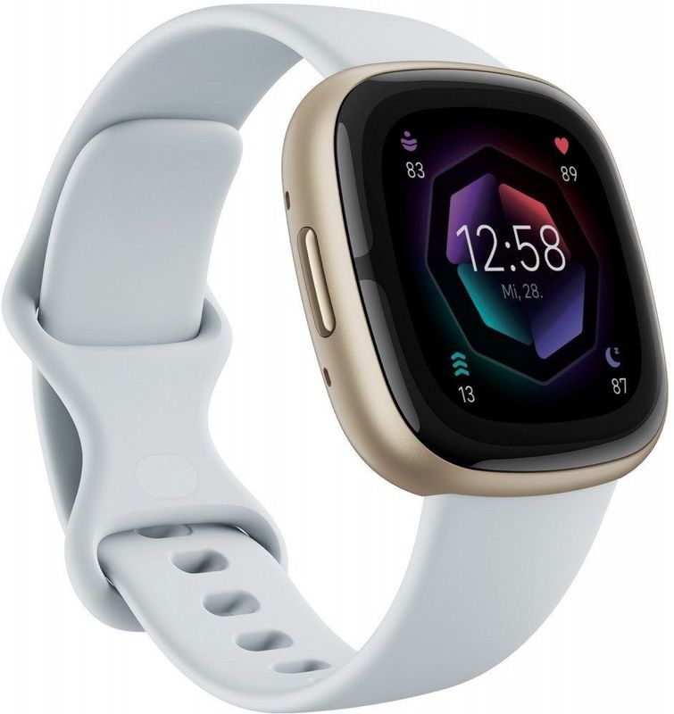 Fitbit Sense 2 - Smartwatch dames en heren - Lichtblauw