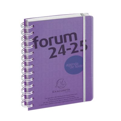 Agenda spiralé à élastique Linicolor - 1 jour par page - 12 x 17 cm - disponible dans différentes couleurs - Exacompta