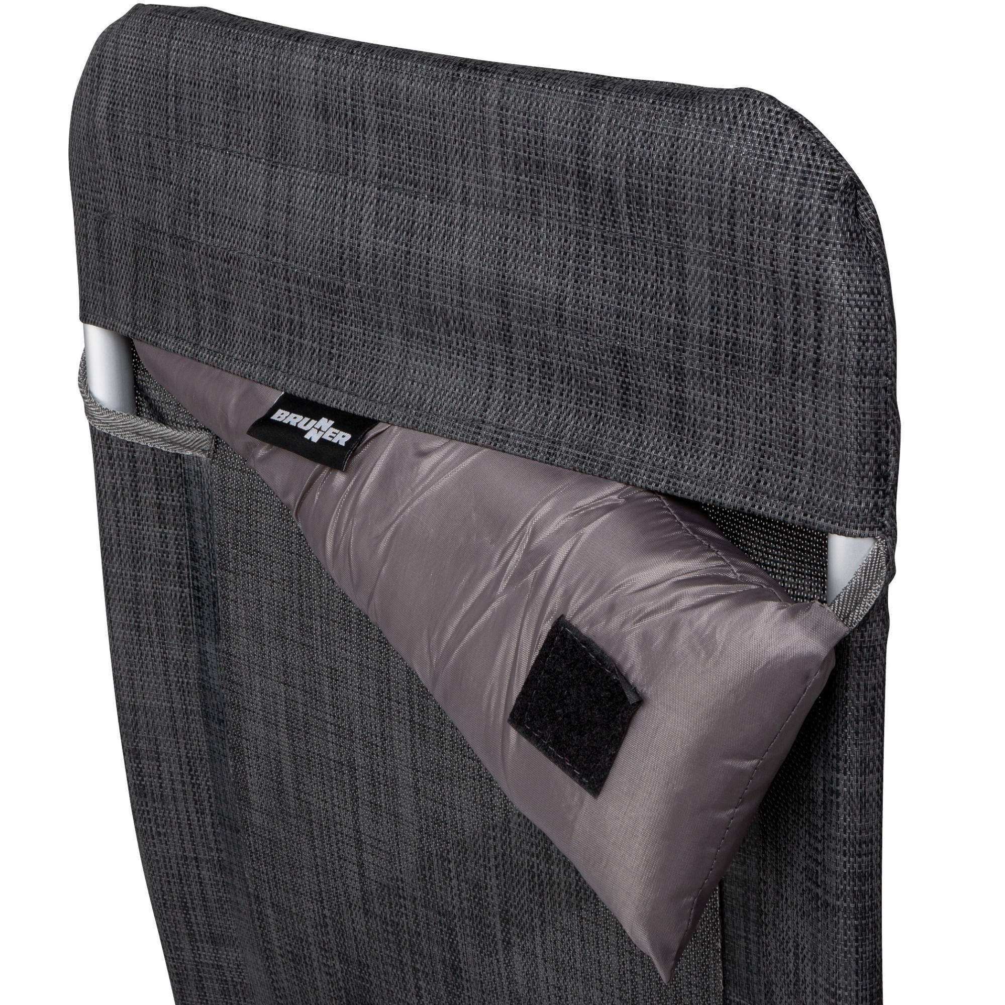 Brunner Skye Klapp-Vierbein-Stuhl mit verstellbarer Rückenlehne Grau