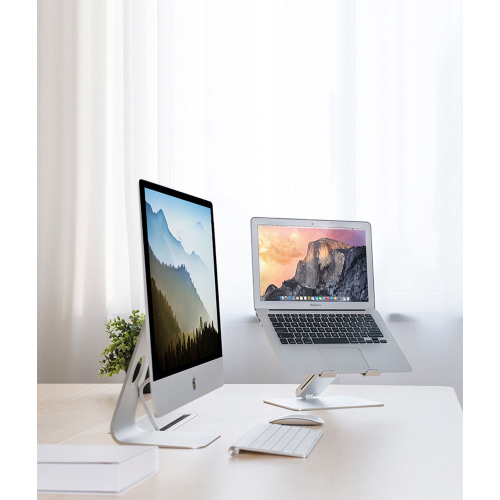 Klappbare MacBook / Laptop Alu Halterung (7