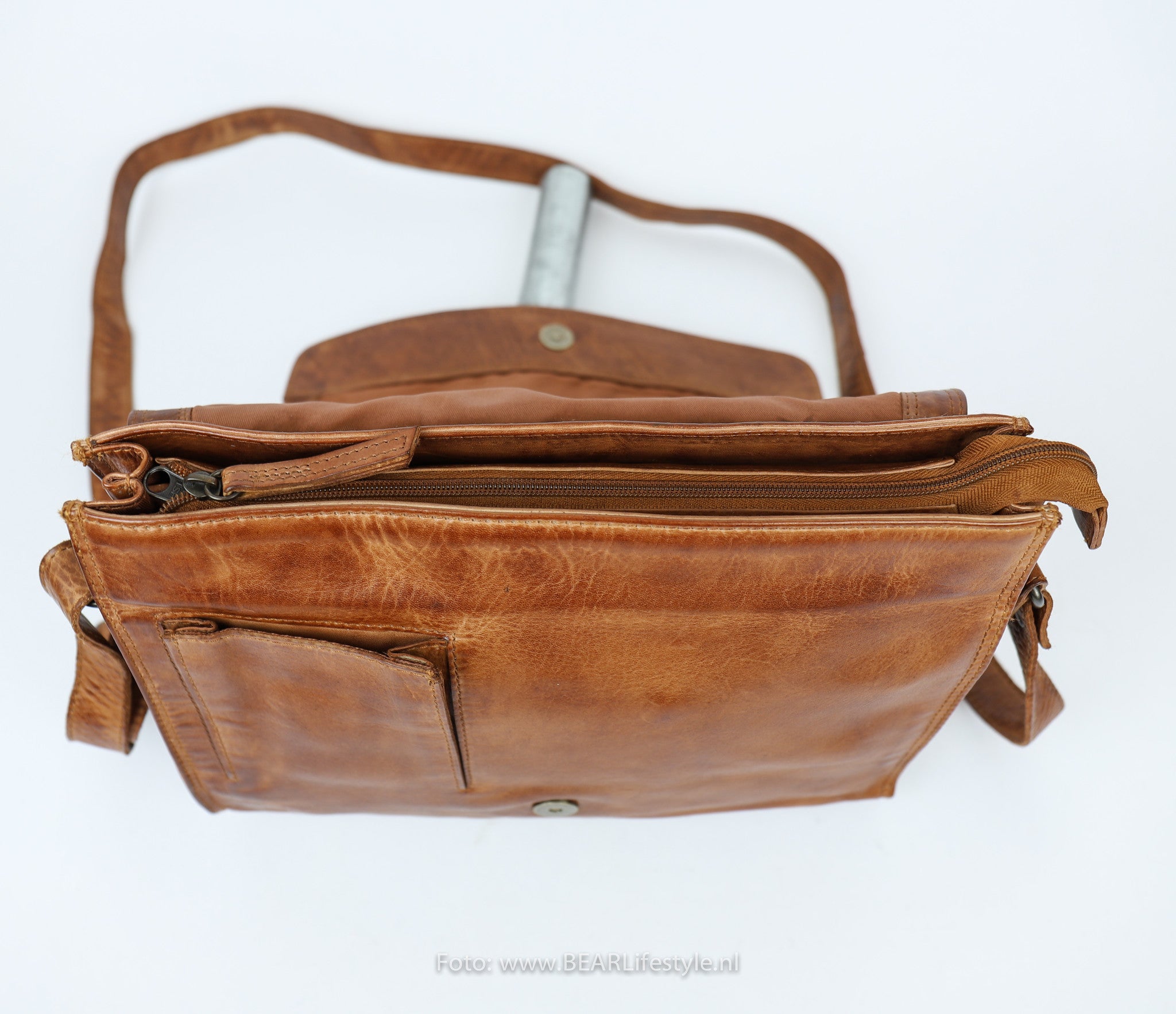 Schoudertas 'Hanna' cognac Cognac