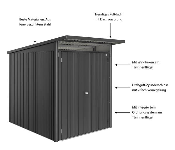 Biohort Metallgerätehaus AvantGarde ECO A2,