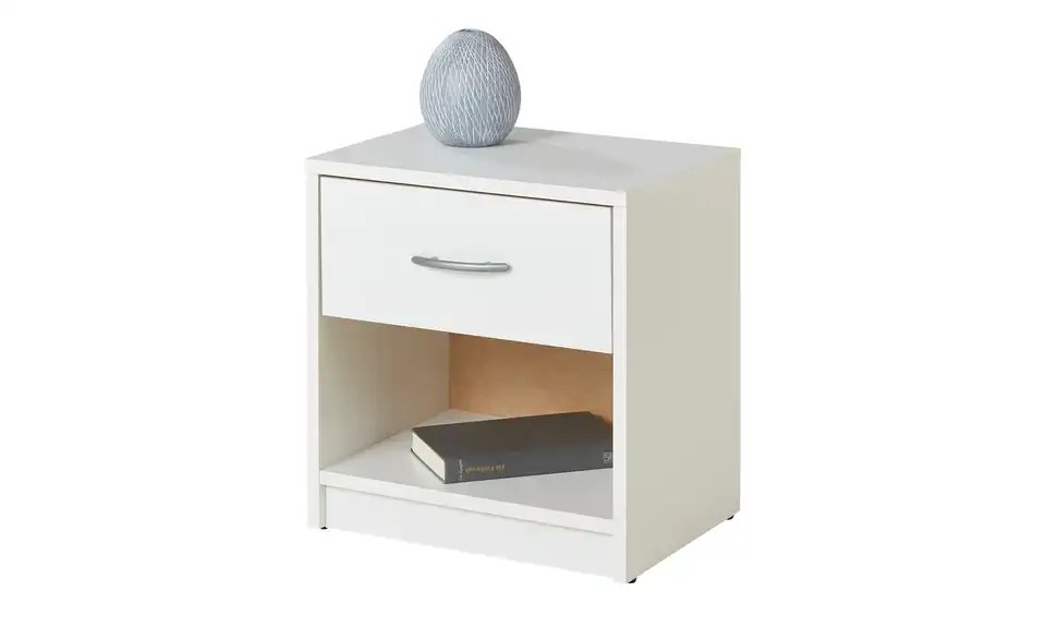 Nachtschrank 1 Schubkasten Pepe Weiß 1 Stück