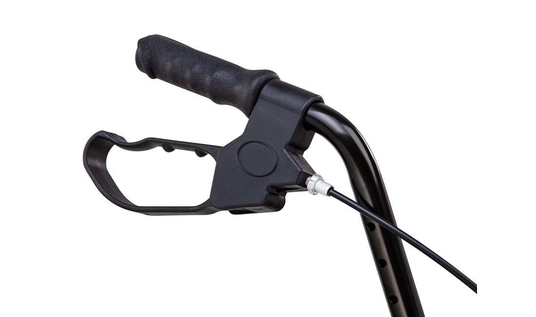 Rollator aluminium med kurv og ryglæn