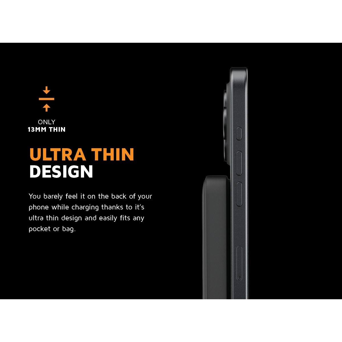 Xtorm FS5W051 Magnetic trådløs powerbank (midnattsort)