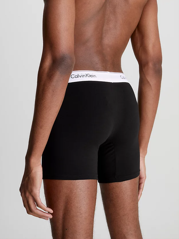 Pacote com 3 Cuecas Boxer Longas - Algodão Moderno