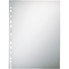 Pochette perforée, A4, PP, transparent, 0,08 mm