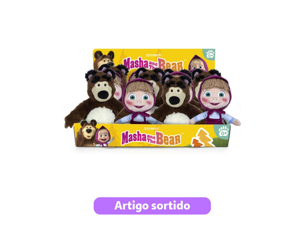 PELUCHE MASHA E O URSO FAMOSA MODELOS SORTIDOS