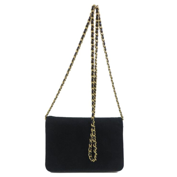 Chanel Vintage Chanel Wallet On Chain Blue