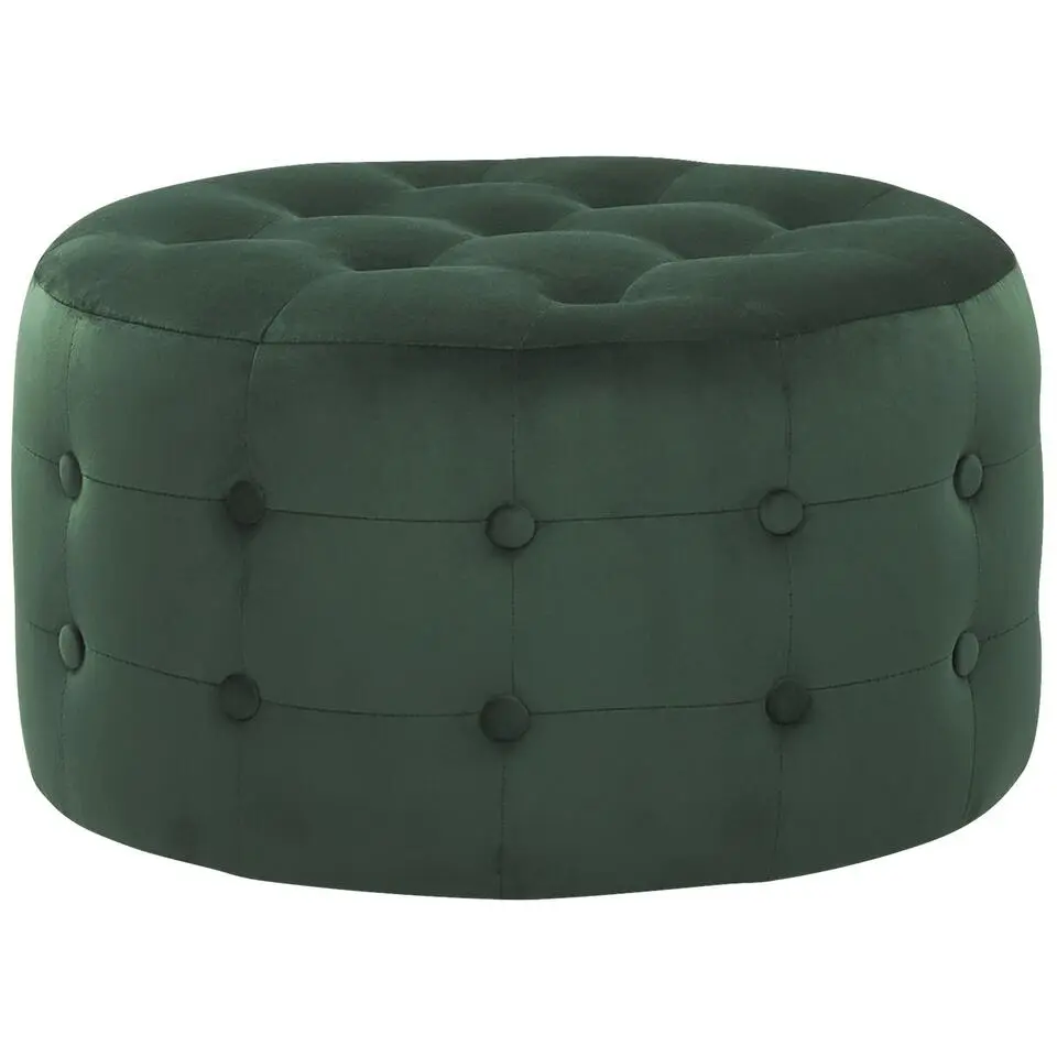 TAMPA - Poef - Groen - 55 cm - Fluweel