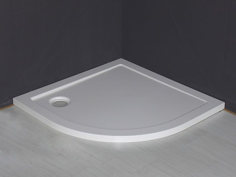 Mueller Mannheim luxe douchebak kwartrond 90x90x4cm wit