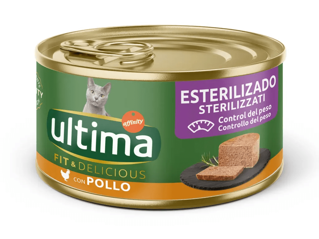 COMIDA HÚMIDA PARA GATO ULTIMA ESTERILIZADO FRANGO 85G