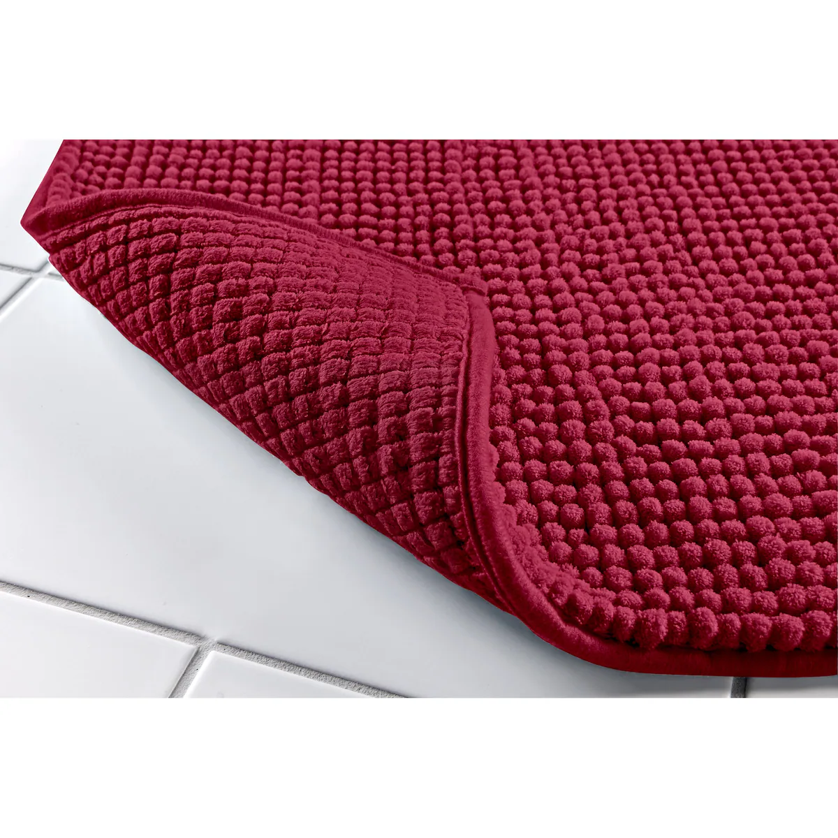 viva domo - Super-Soft-Badematte, 80x50 cm - bordeaux