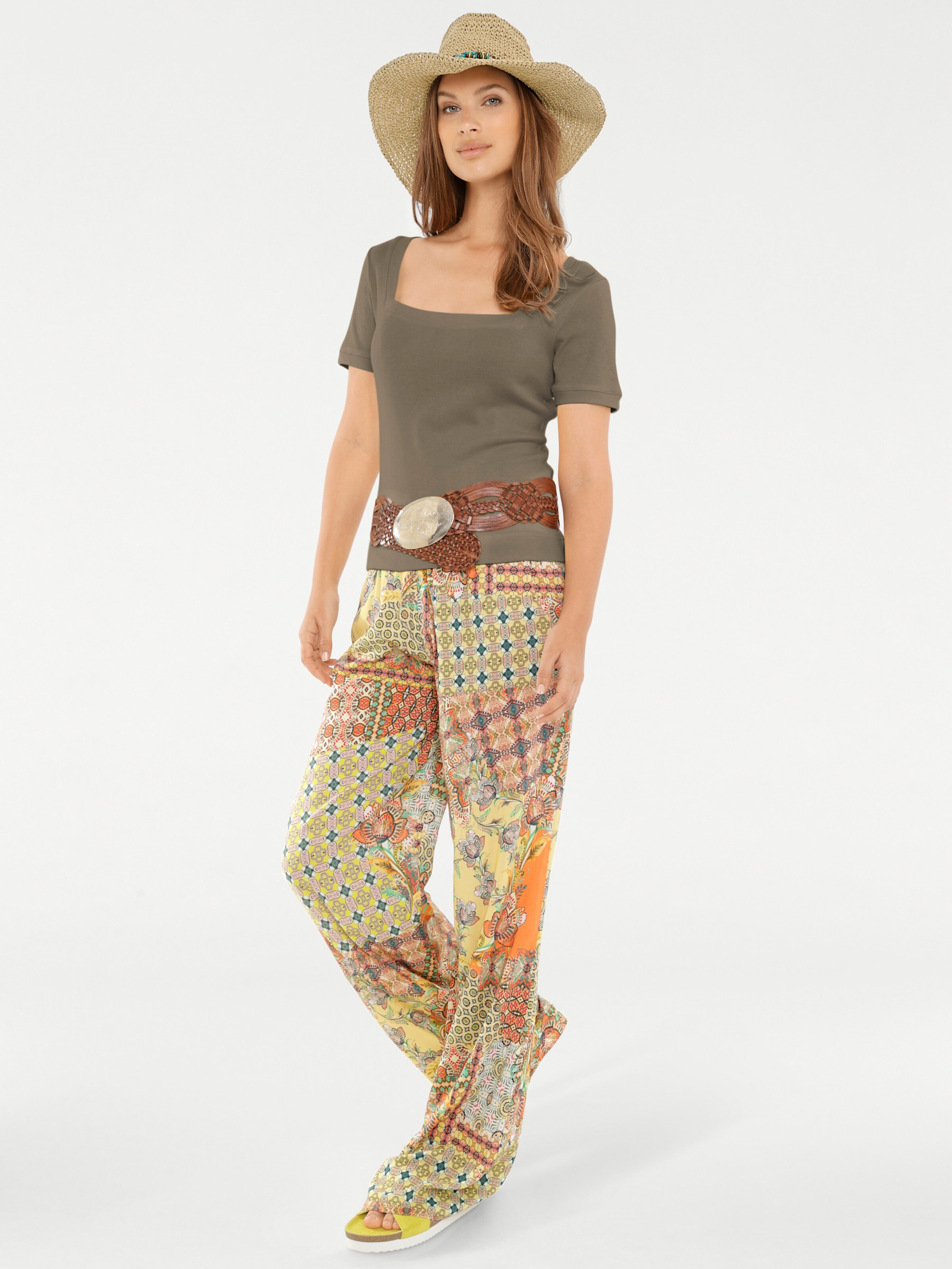 heine Carré-Shirt in oliv