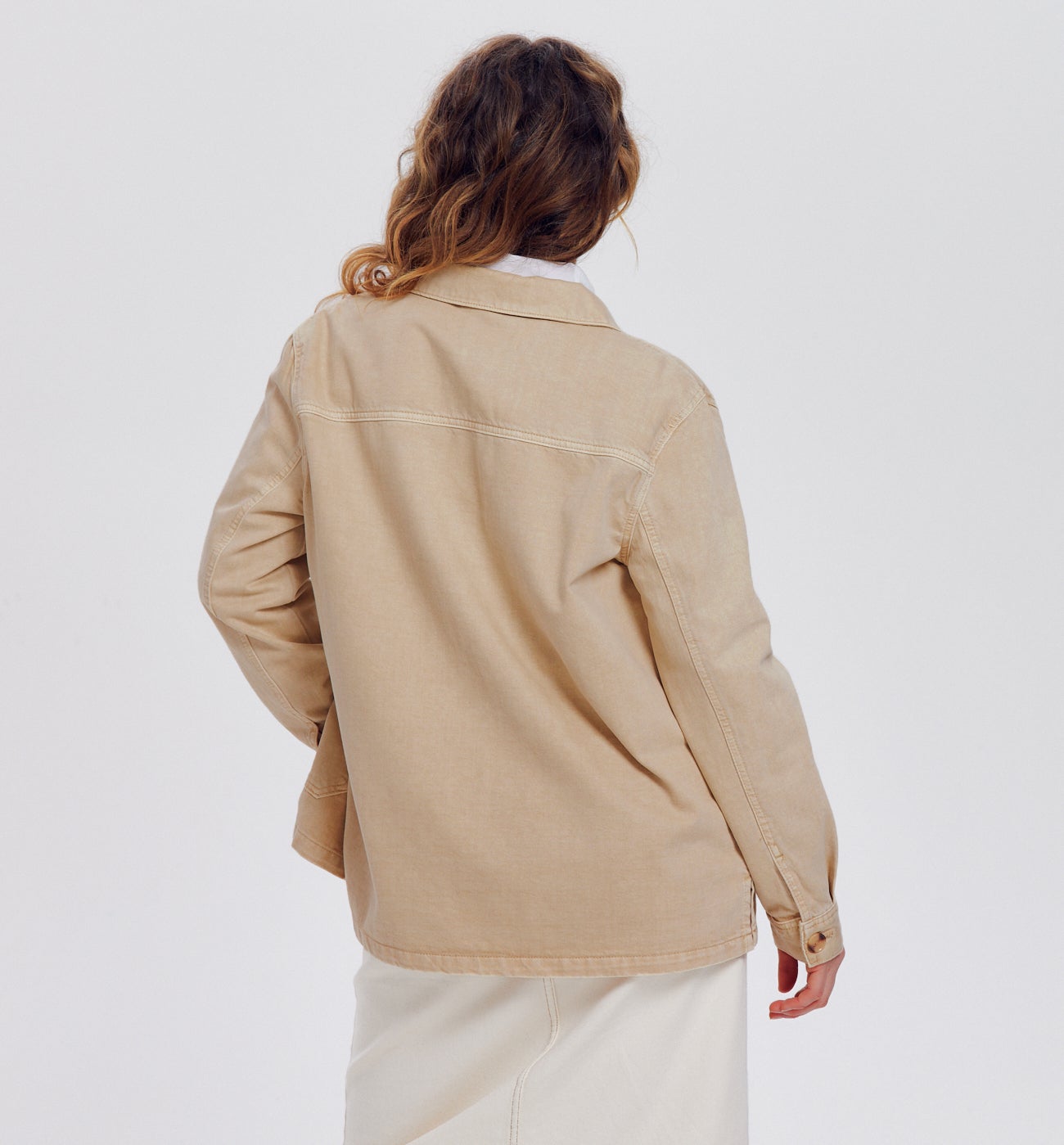 Veste surchemise ALMA - Ecru