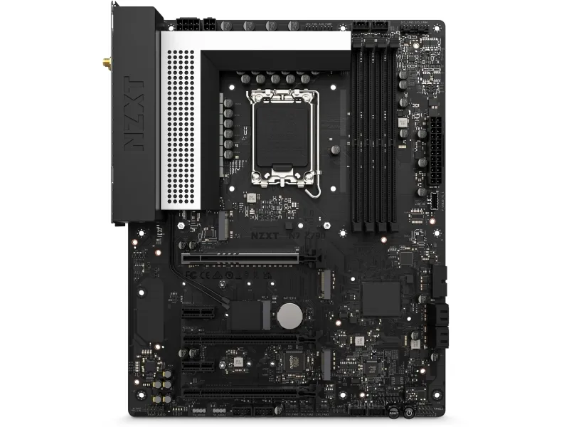 NZXT N7 Z790 - Bundkort - ATX - LGA1700 sokkel - Z790 Chipset - USB 3.2 Gen 2, USB 3.2 Gen 1, USB-C 3.2 Gen 2x2 - 2.5 Gigabit LAN - onboard grafik (CPU påkrævet) - HD Audio (8-kanaler)