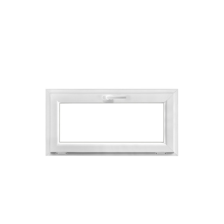 Fenêtre abattant PVC GoodHome blanc - l.100 x h.60 cm