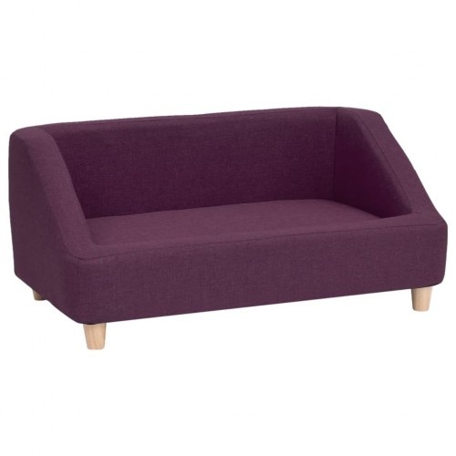 Sofá retangular para cães, roxo