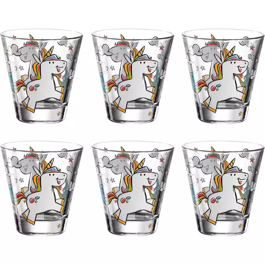 Leonardo Kinderbecher Bambini 215 ml 6er Set weiß