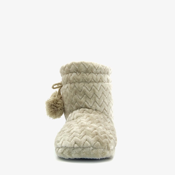 Thu!s hoge dames sloffen beige