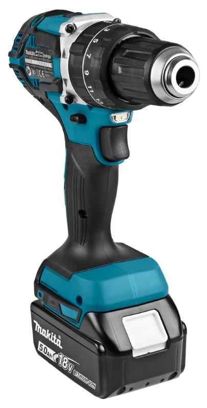 Makita DHP484RTJ 18V Li-ion accu klopboor-/schroefmachine set (2x5.0 Ah) accu in Mbox - koolborstelloos