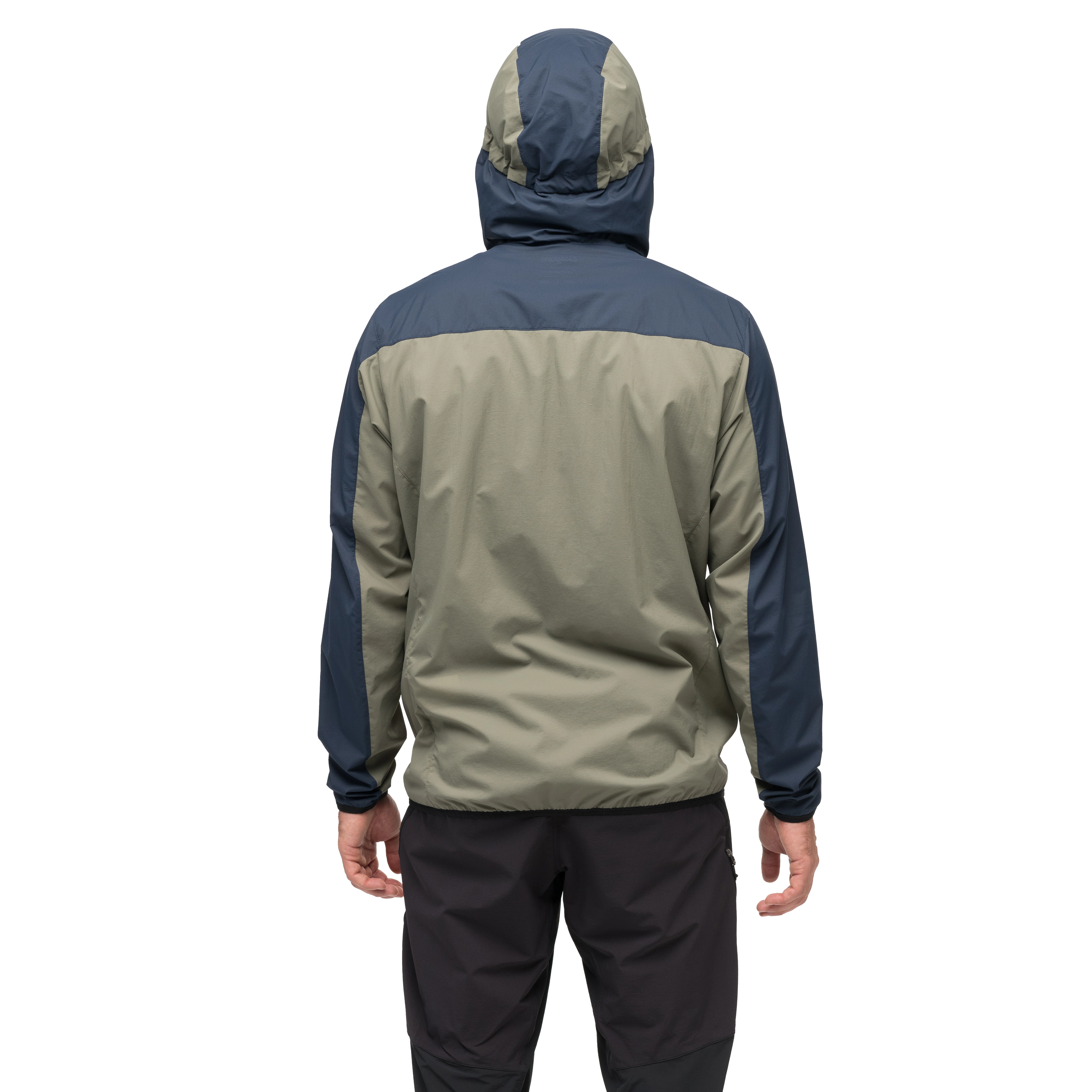 Vaagaa Windbreaker Jacket Men Green Mud / Navy