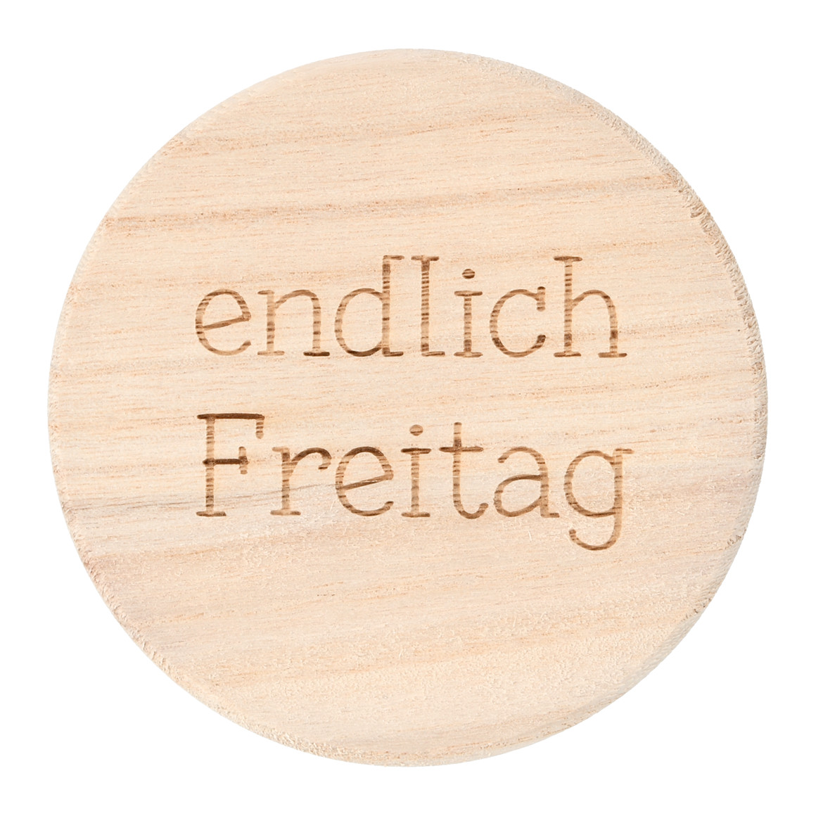 2 Untersetzer aus Holz natur