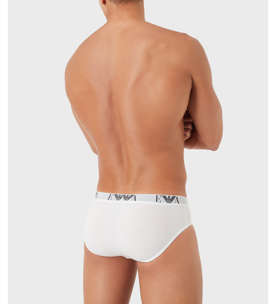 Pacote com três cuecas brancas Emporio Armani