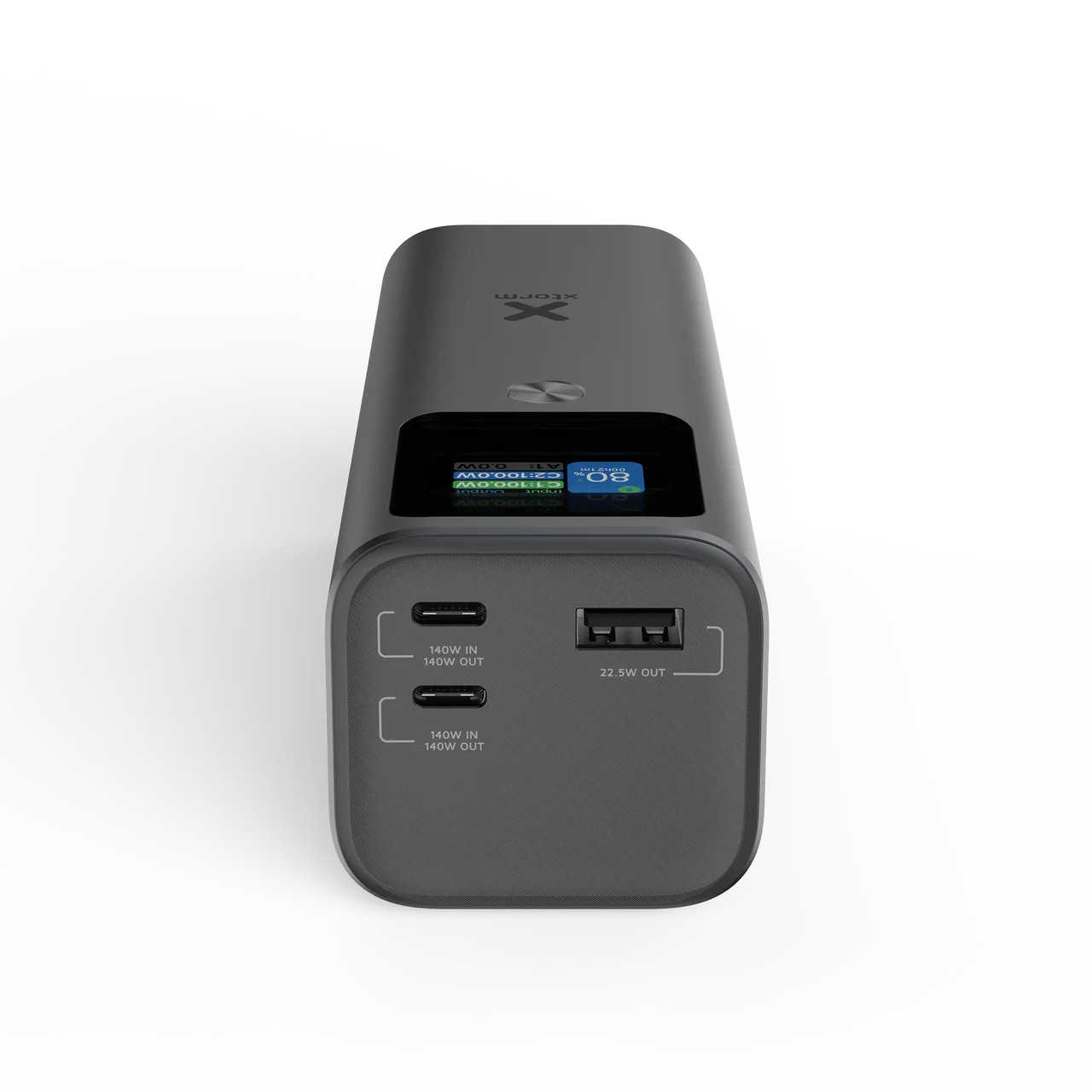 (140W) 27600mAh Nova Ultra 1x USB A / 2x USB C Powerbank Fast Charge Ladegerät (XNP276) - Grau