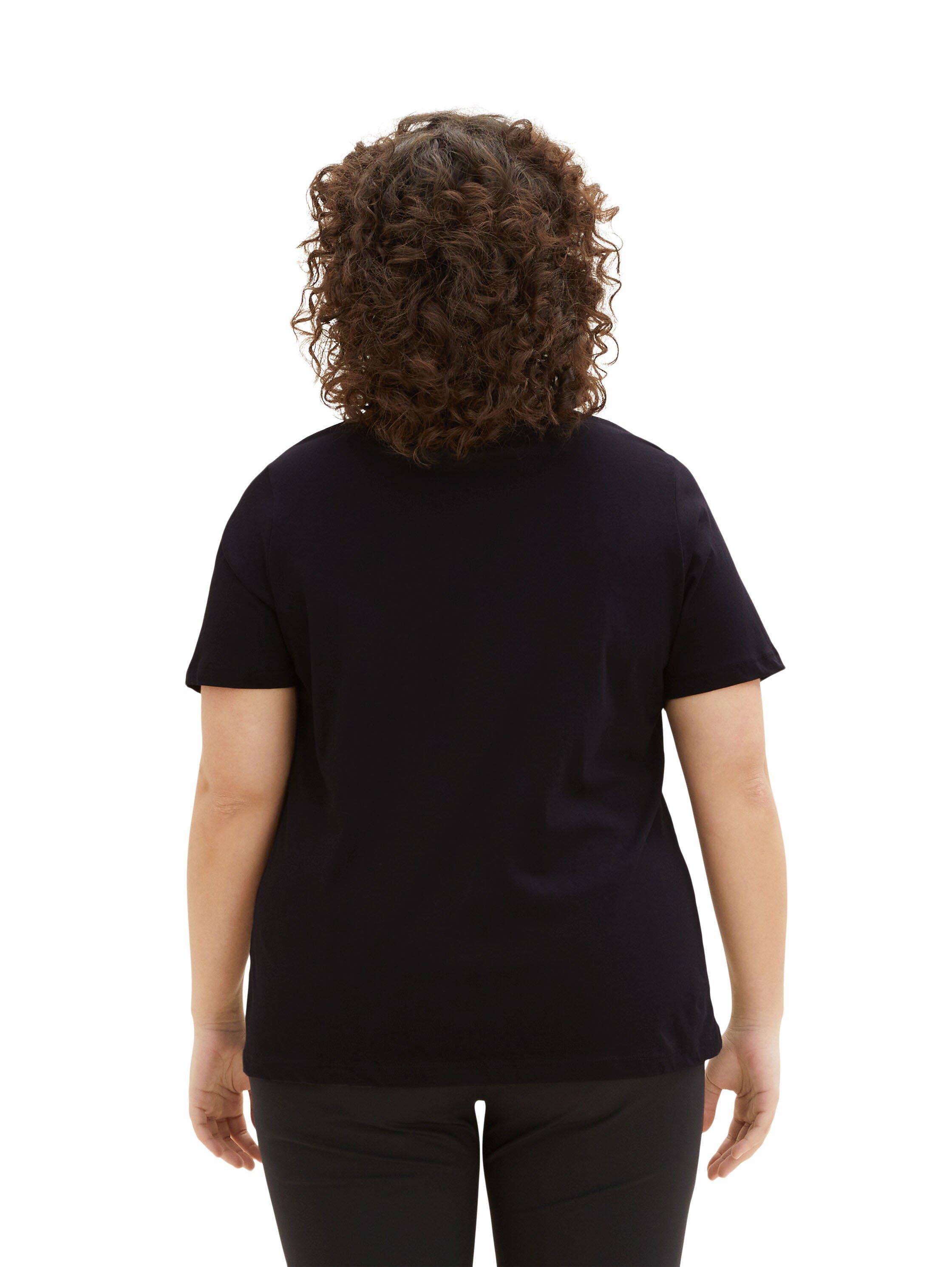 T-Shirt mit Frontdruck, aus Baumwolle