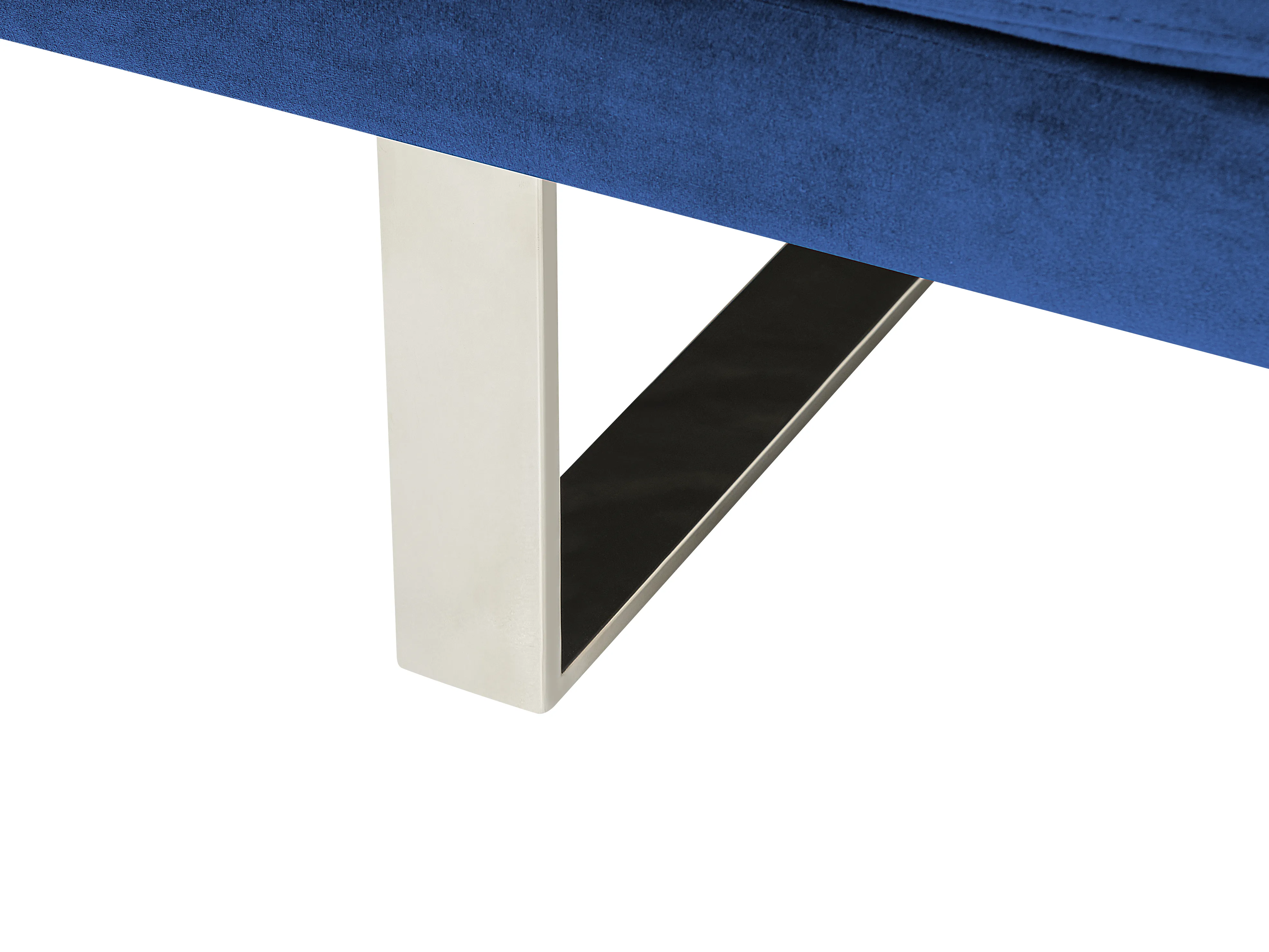 Slaapbank 2-zits YORK Fluweel Marineblauw