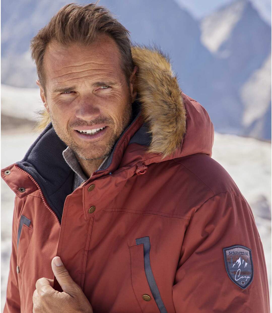 Parka Microfibre Capuche Amovible Mountain