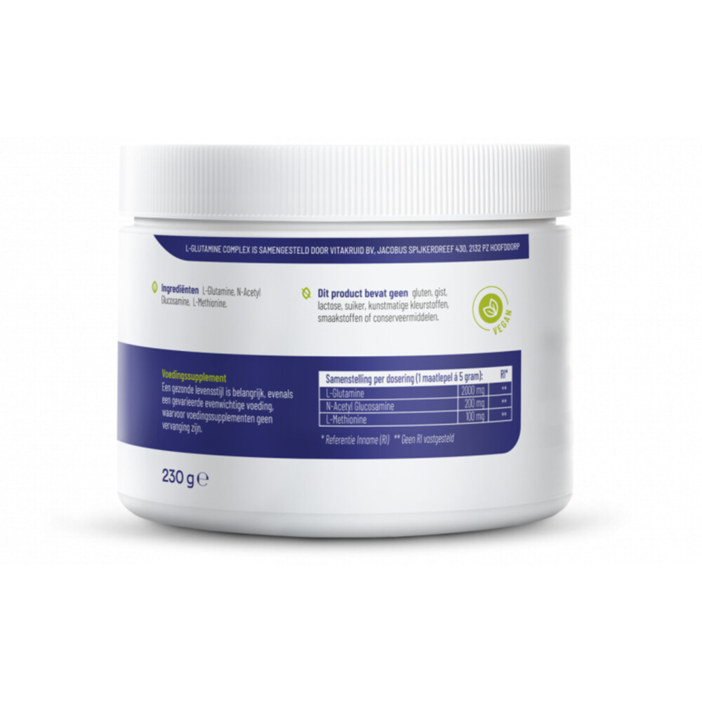 2x Vitakruid L-Glutamine Compleet 230 gr