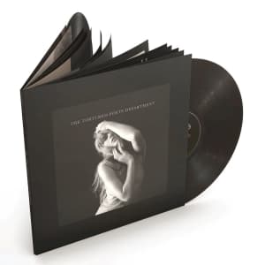 Taylor Swift - The Tortured Poets Department - IMPORT, Charcoal Vinyl (LP)