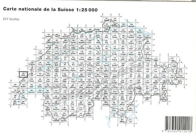 BUNDESAMT - 1201 MOUTHE ECHELLE 1 25 000