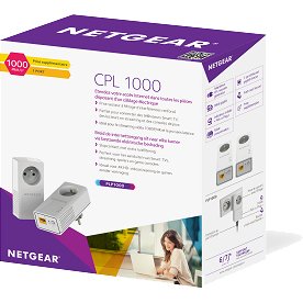 NETGEAR PLP1000-100FRS Adaptateur réseau CPL 1000 Mbit/s Ethernet/LAN Blanc 2 pièce(s)