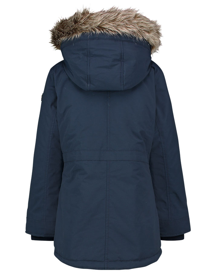 Winterparka TRIJNE mit Kunstfellbesatz in dark blue