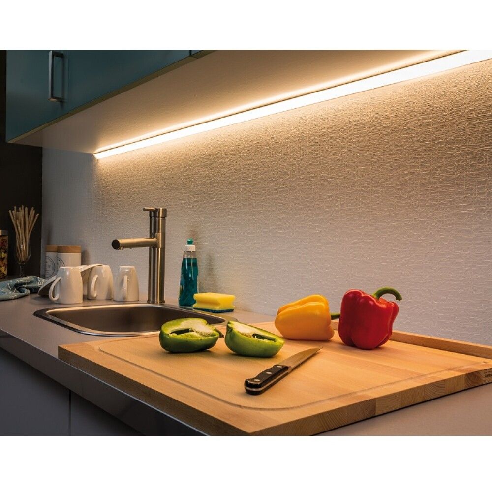LED-STRIPE PAULMANN MAXLED 1M 7W VARMHVIT SØLV