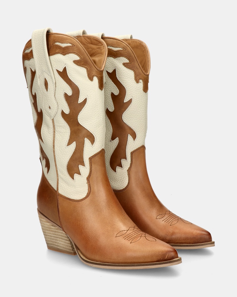 Nelson Cowboylaarzen  - cognac