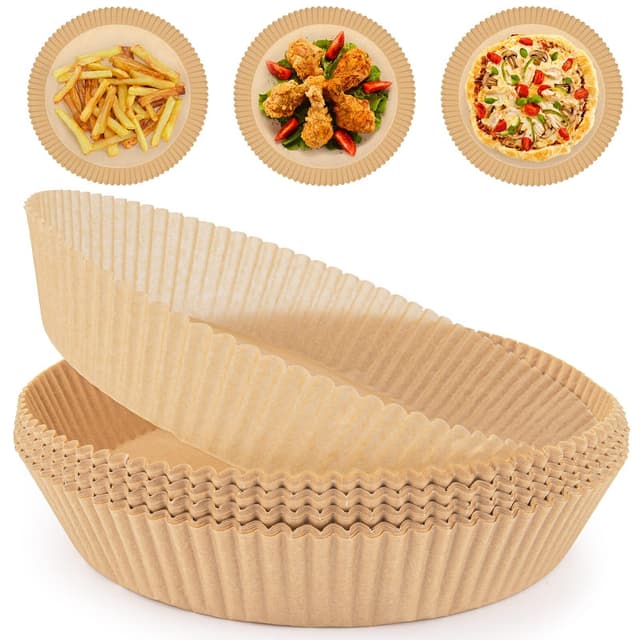 Air Fryer engangspapir til friture 20 cm 100 stk Natur