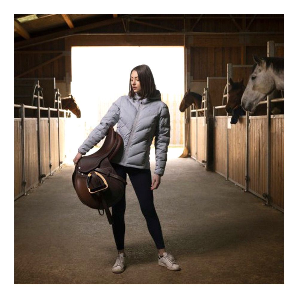 Equitheme LARA - Doudoune Femme gris chime