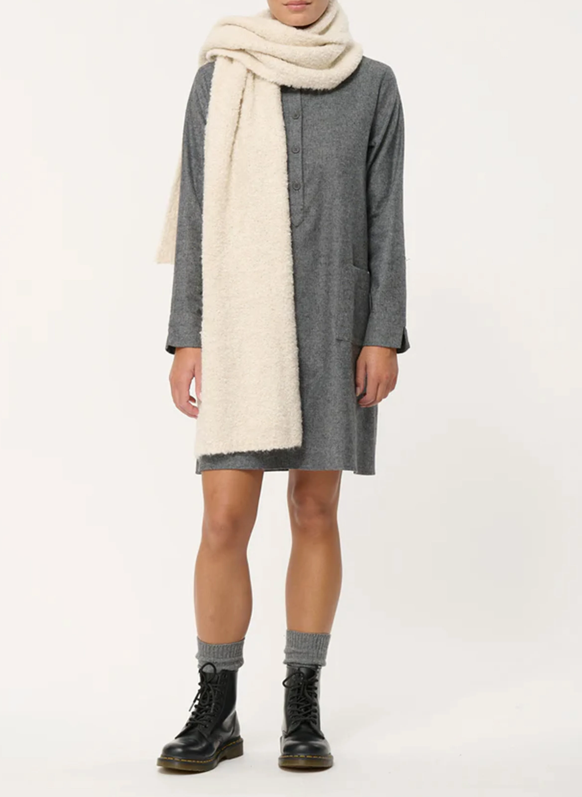 Echarpe en maille mousseuse | Blanc