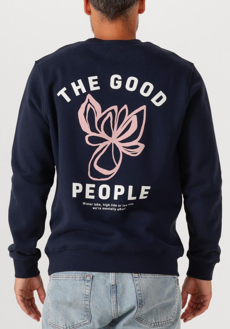 donkerblauwe the goodpeople sweater lito