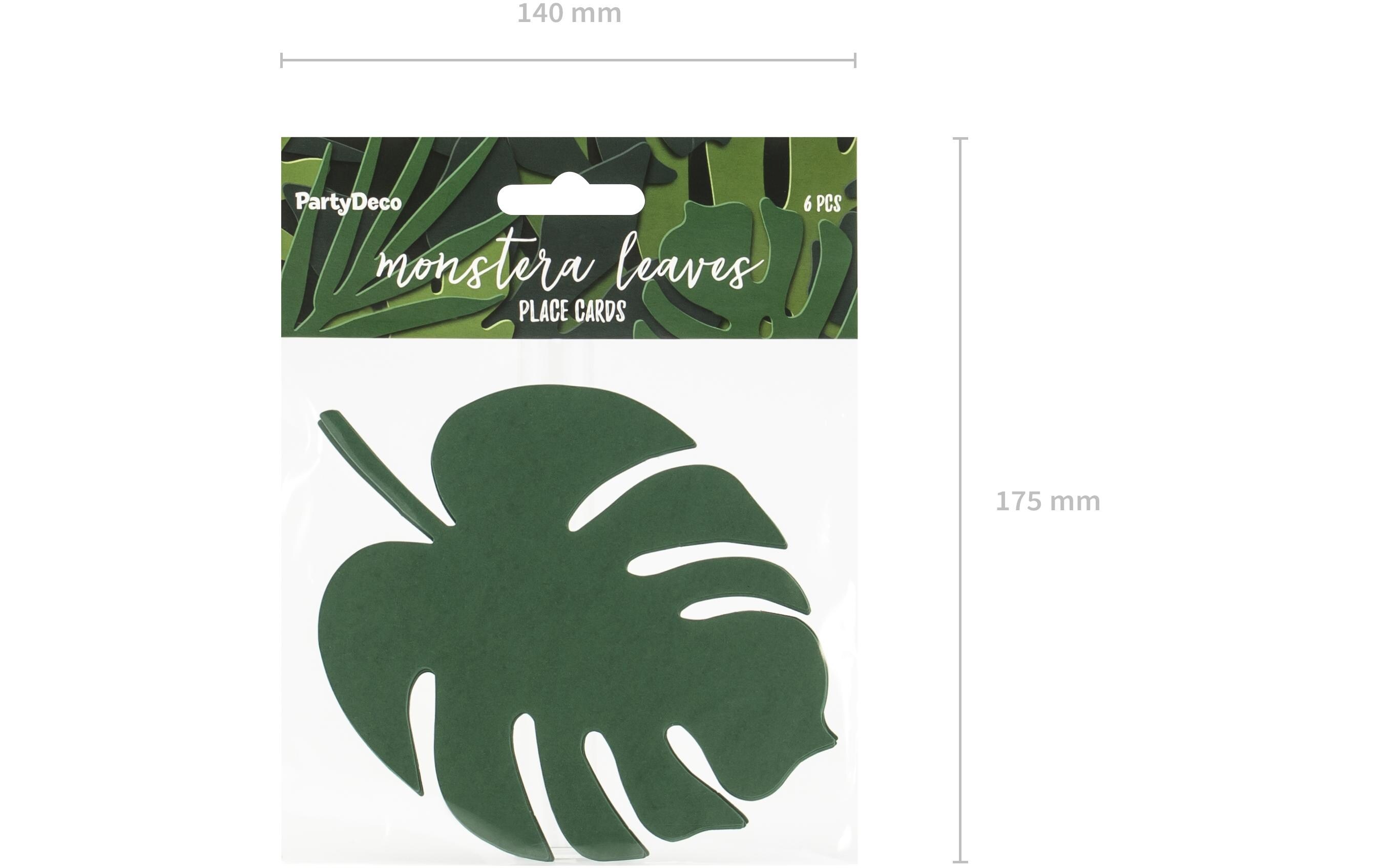 Tischkarte Aloha Monstera 6 StückTischdekoration