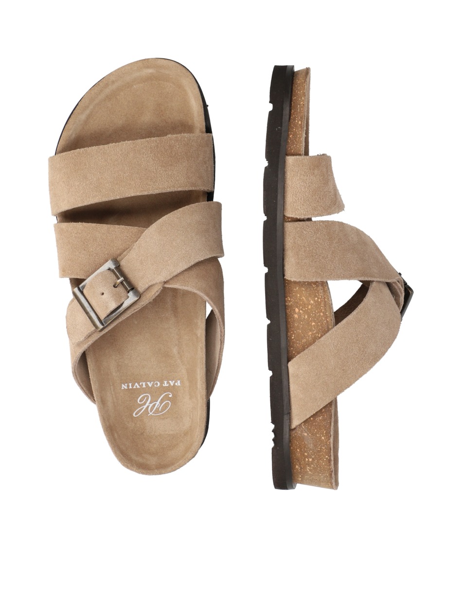 Veloursleder Pantoffel
