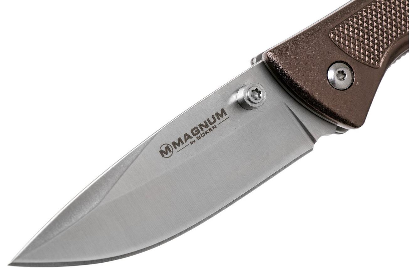 Böker Magnum Advance Checkering Dark Bronze 01RY303 zakmes