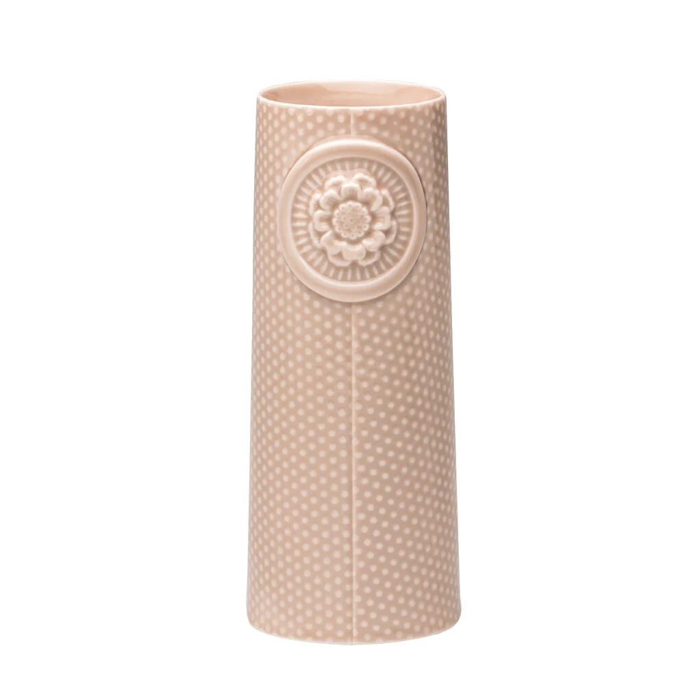 Dottir  Pipanella vase, Rose - H18,7 cm.