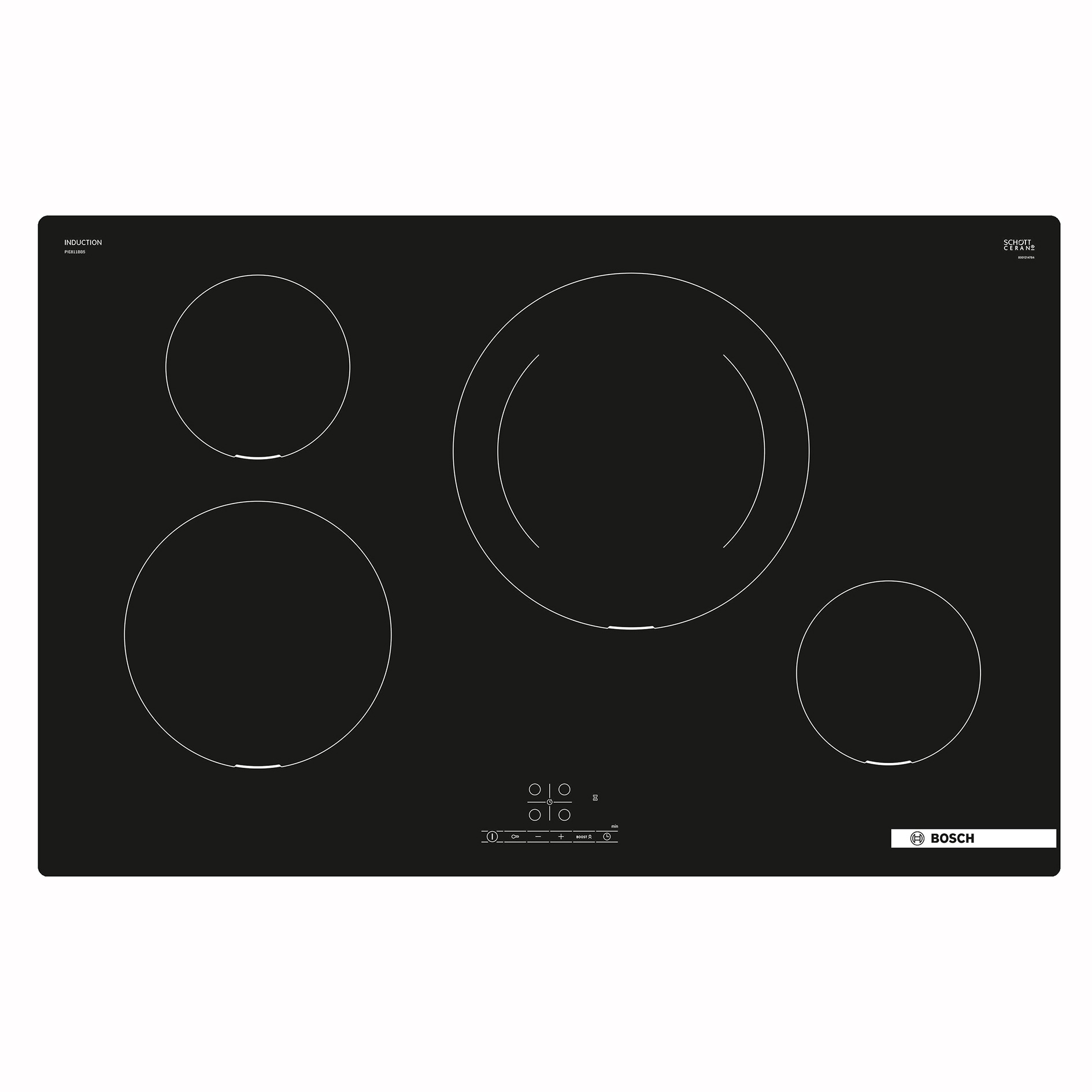 BOSCH Einbau-Backofenset HBD214FB85 - Induktion